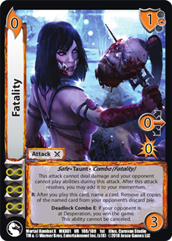 Fatality, Standard, front