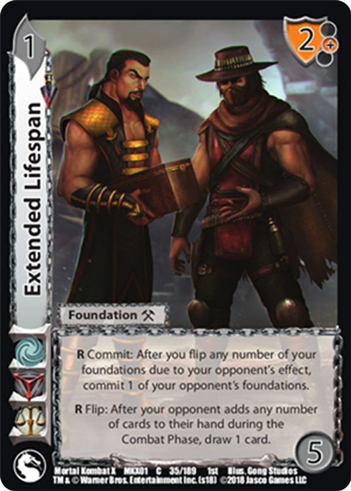 Extended Lifespan, Standard, front
