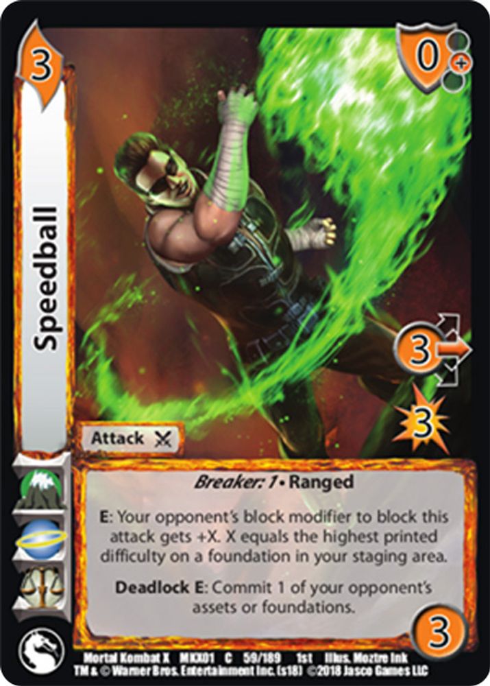Speedball, Standard, front