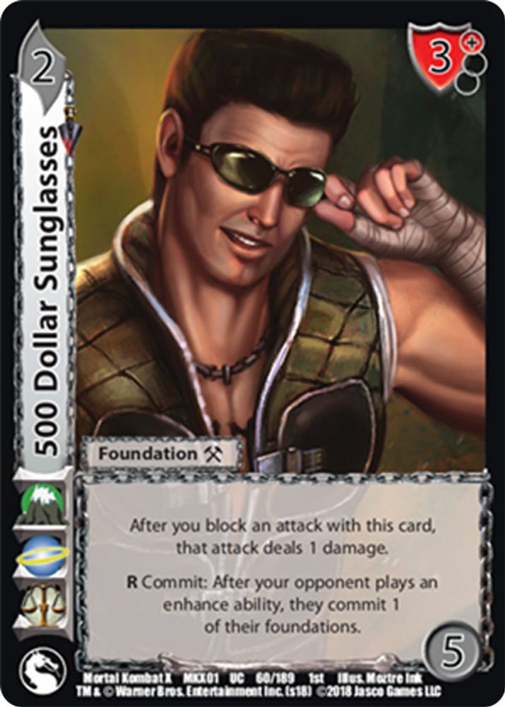 500 Dollar Sunglasses, Standard, front