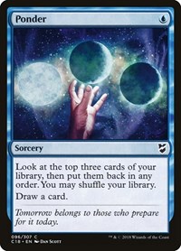 Ponder, Commander 2018