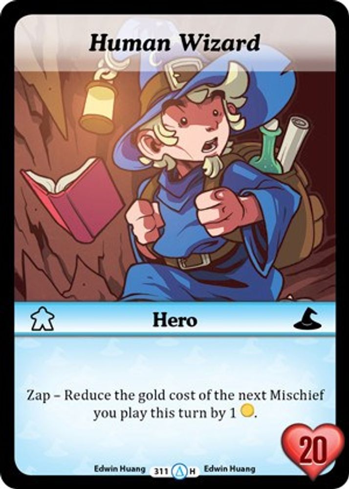 Human Wizard (Alt 2), Standard, front