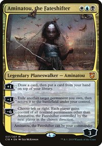 Aminatou, the Fateshifter (Commander 2018), Oversize Cards