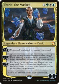 Estrid, the Masked (Commander 2018), Oversize Cards