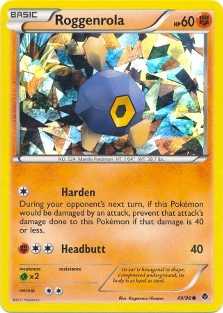 Roggenrola - 49/98 (Cracked Ice Holo)