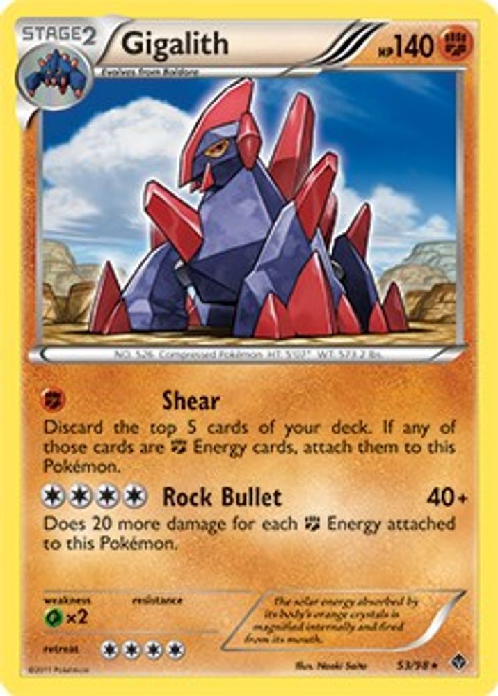 Gigalith - 53/98 (Cracked Ice Holo)