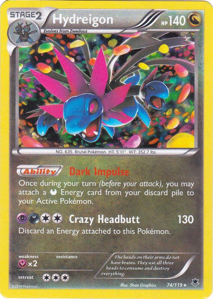 Hydreigon - 074/119 (Cosmos Holo)