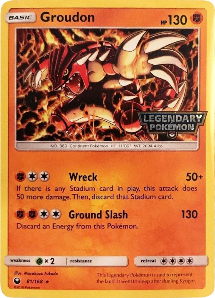 Groudon - 81/168 (Cosmos Holo) (Gamestop Promo)