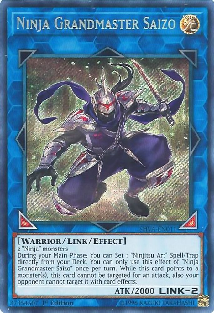 Ninja Grandmaster Saizo, 1st-edition, front