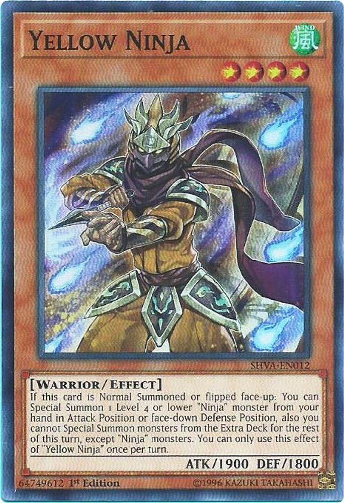 Yellow Ninja, 1st-edition, front