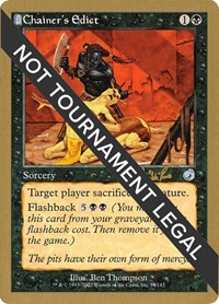 Chainer's Edict - 2002 Carlos Romao (TOR), World Championship Decks