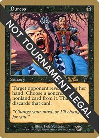 Duress - 2002 Carlos Romao (7ED) (SB), World Championship Decks