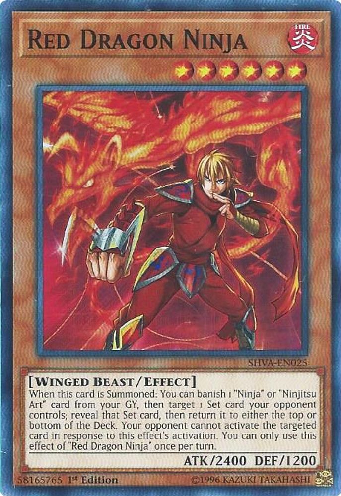 Red Dragon Ninja, 1st-edition, front