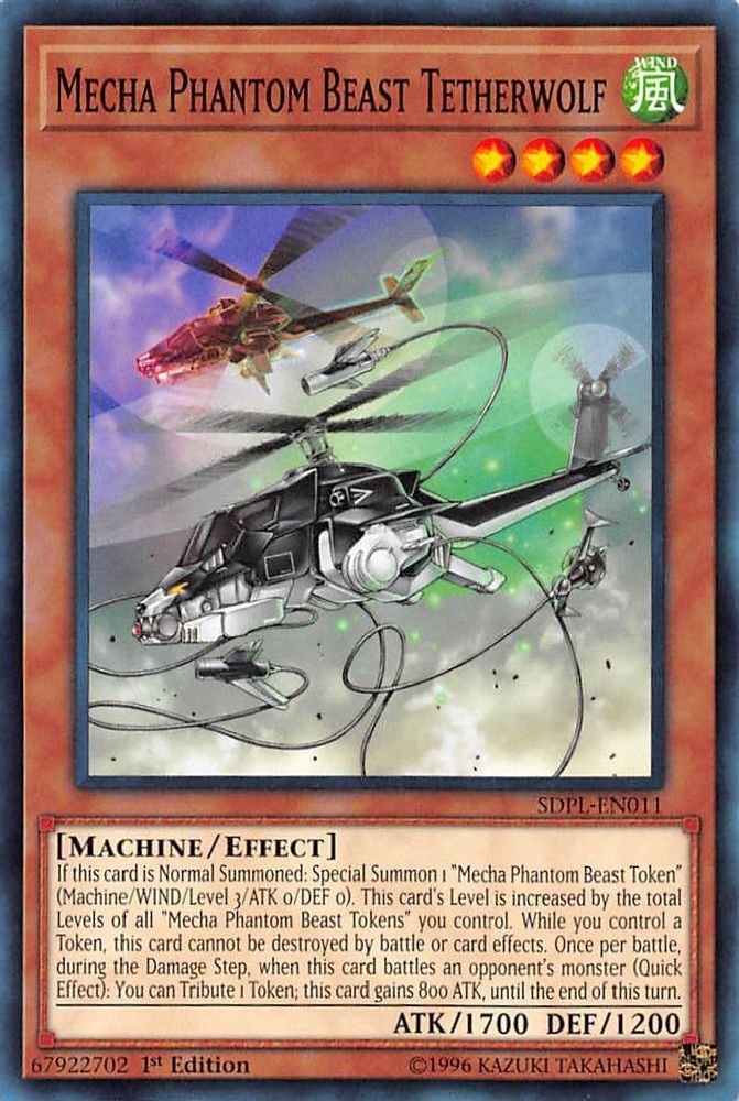 Mecha Phantom Beast Tetherwolf, 1st-edition, front