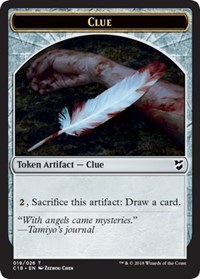 Clue // Construct (021) Double-Sided Token, Commander 2018