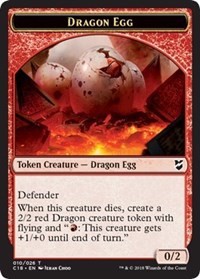 Dragon Egg // Dragon Double-Sided Token, Commander 2018