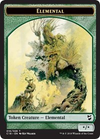 Elemental // Thopter (026) Double-Sided Token, Commander 2018
