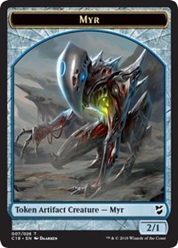 Myr (007) // Thopter (008) Double-Sided Token, Commander 2018