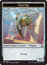 Thopter (025) // Servo Double-Sided Token, Commander 2018