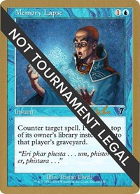 Memory Lapse - 2002 Carlos Romao (7ED), World Championship Decks