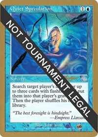 Quiet Speculation - 2002 Sim Han How (JUD) (SB), World Championship Decks