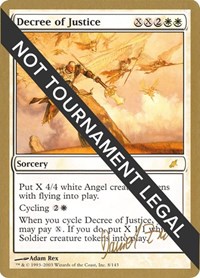 Decree of Justice - 2003 Daniel Zink (SCG), World Championship Decks