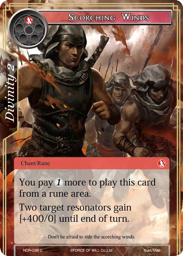 Scorching Winds, Standard, front