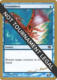 Unsummon - 2003 Dave Humpherys (8ED) (SB), World Championship Decks