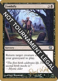 Zombify - 2003 Peer Kroger (8ED), World Championship Decks