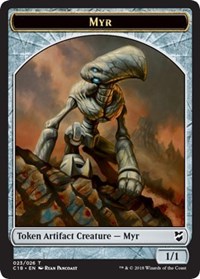 Myr (023) // Thopter (025) Double-Sided Token, Commander 2018