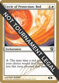 Circle of Protection: Red - 2004 Julien Nuijten (8ED) (SB), World Championship Decks