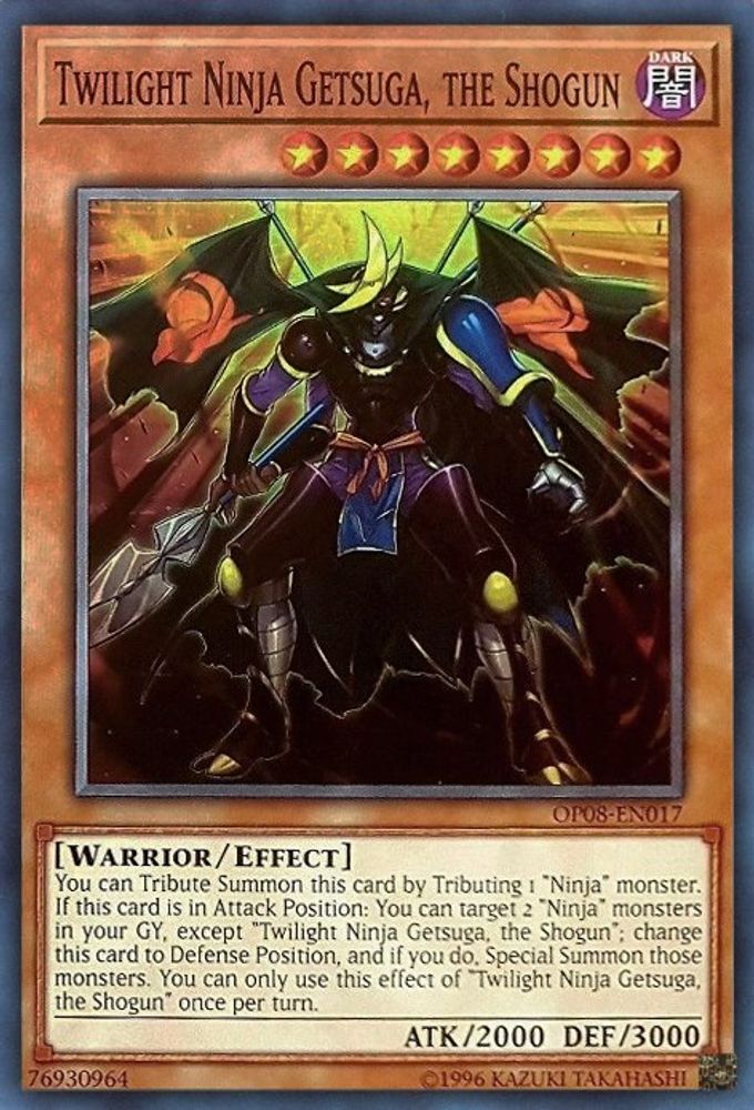 Twilight Ninja Getsuga, the Shogun, Unlimited, front