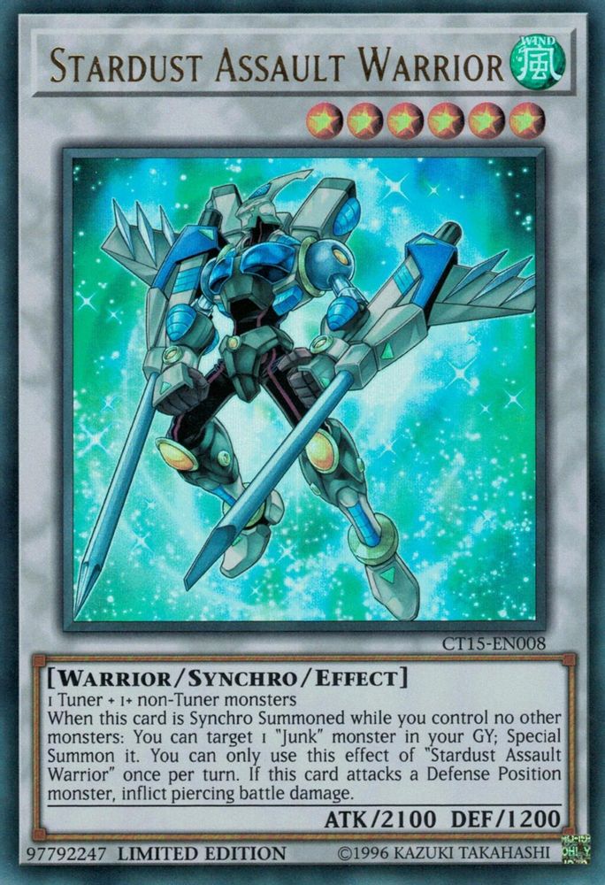 Stardust Assault Warrior, Limited, front