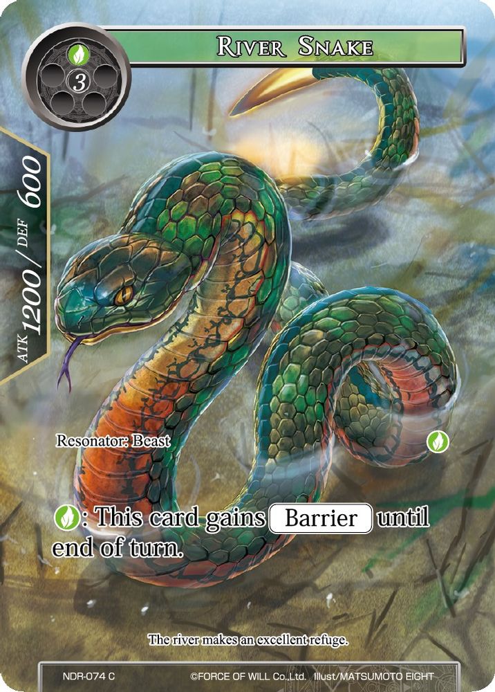 River Snake (Full Art), Foil, front