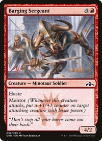 Barging Sergeant, Guilds of Ravnica