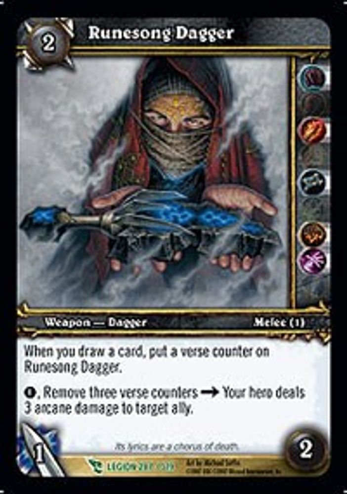 Runesong Dagger, Standard, front