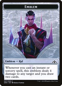 Emblem - Ral, Izzet Viceroy, Guilds of Ravnica