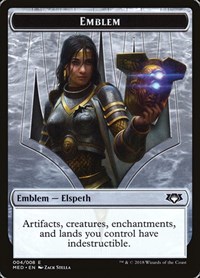 Emblem - Elspeth, Knight-Errant, Mythic Edition: Guilds of Ravnica