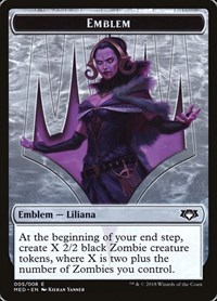 Emblem - Liliana, the Last Hope, Mythic Edition: Guilds of Ravnica