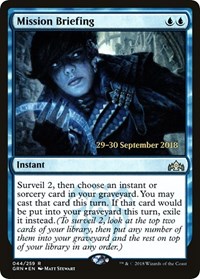 Mission Briefing, Prerelease Cards