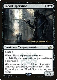 Blood Operative, Prerelease Cards