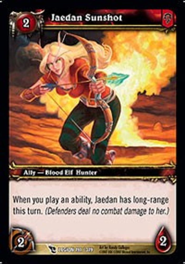 Jaedan Sunshot, Standard, front