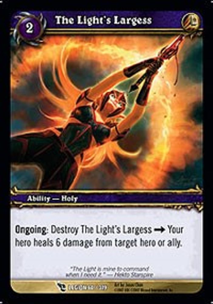 The Light's Largess, Standard, front
