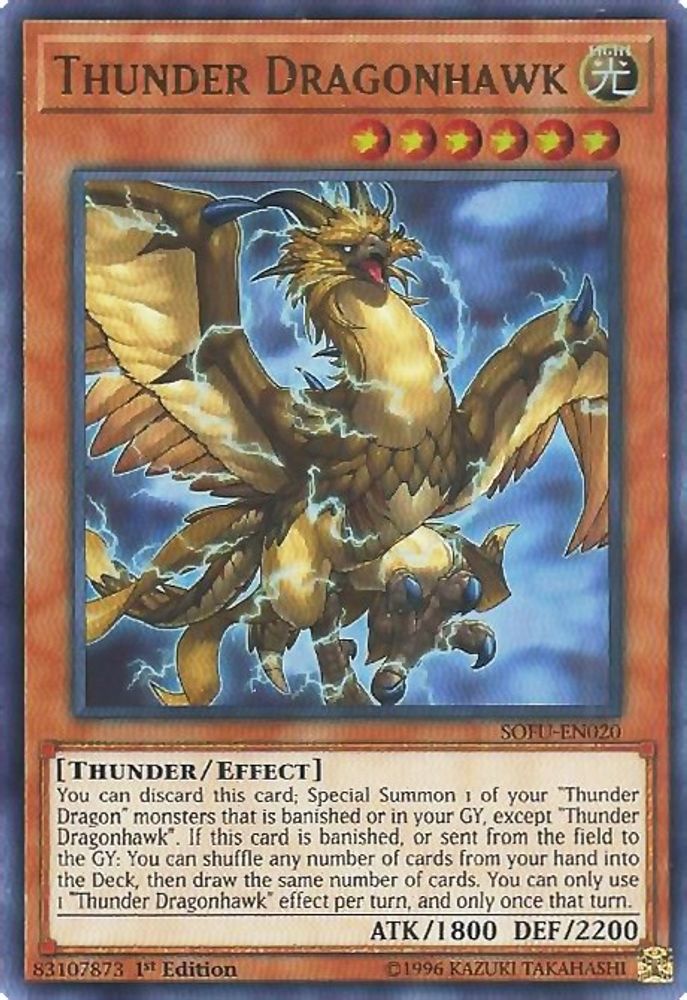 Thunder Dragonhawk, 1st-edition, front