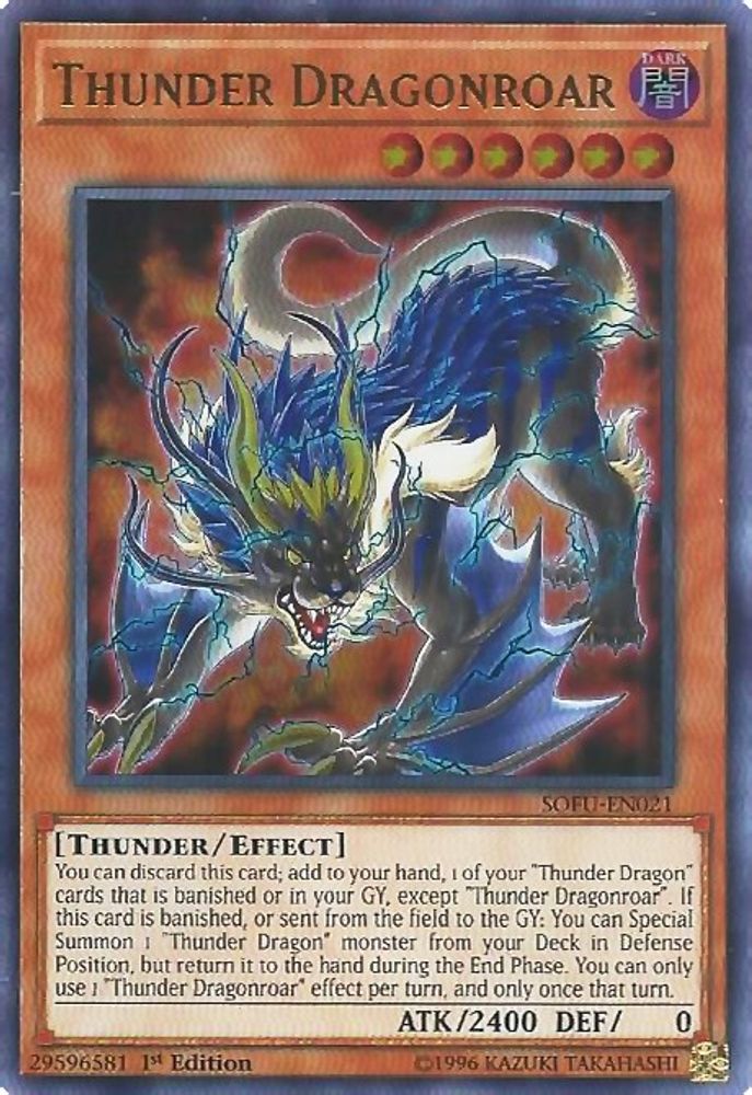 Thunder Dragonroar, 1st-edition, front