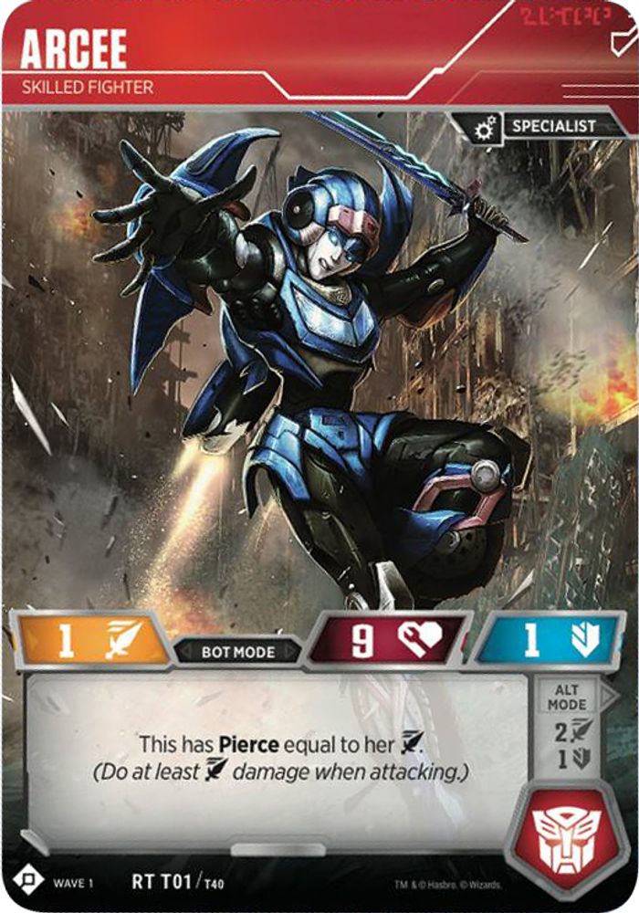 Arcee - Skilled Fighter, Foil, front