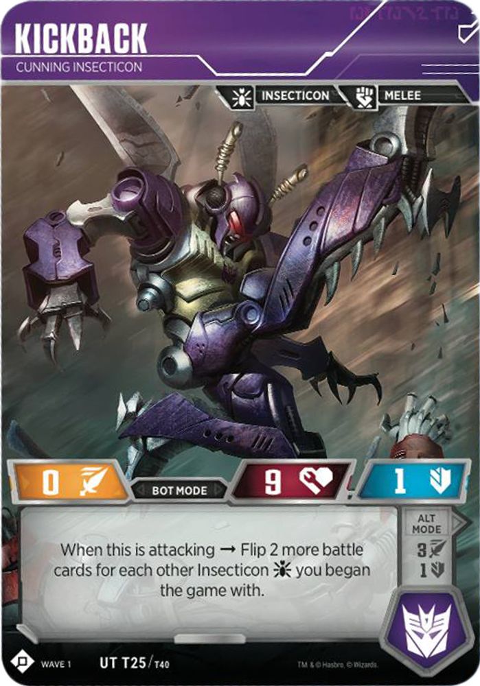 Kickback - Cunning Insecticon, Foil, front