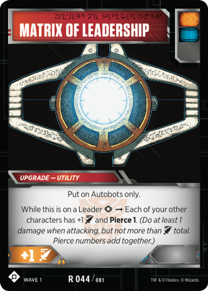 Matrix of Leadership, Standard, front
