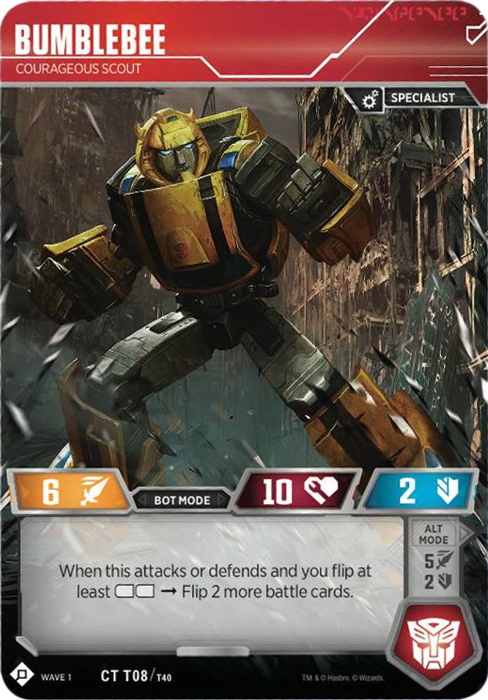Bumblebee - Courageous Scout, Foil, front