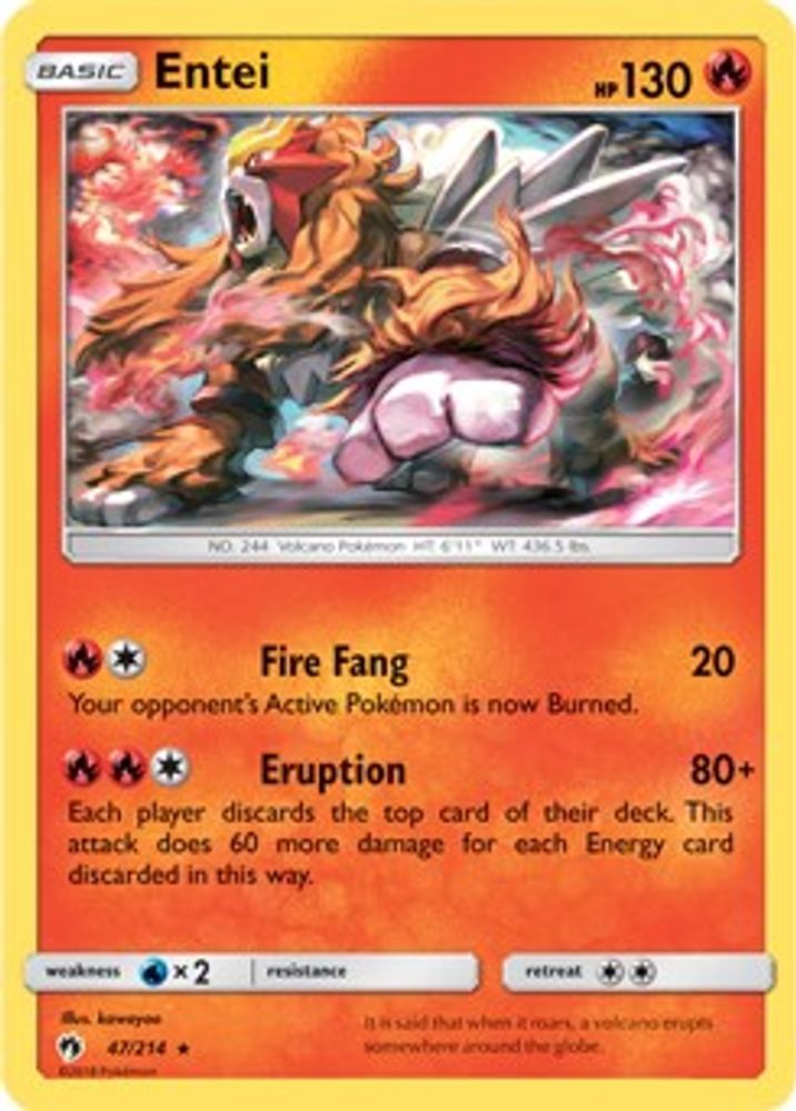 Entei - 47/214 (SM Lost Thunder)